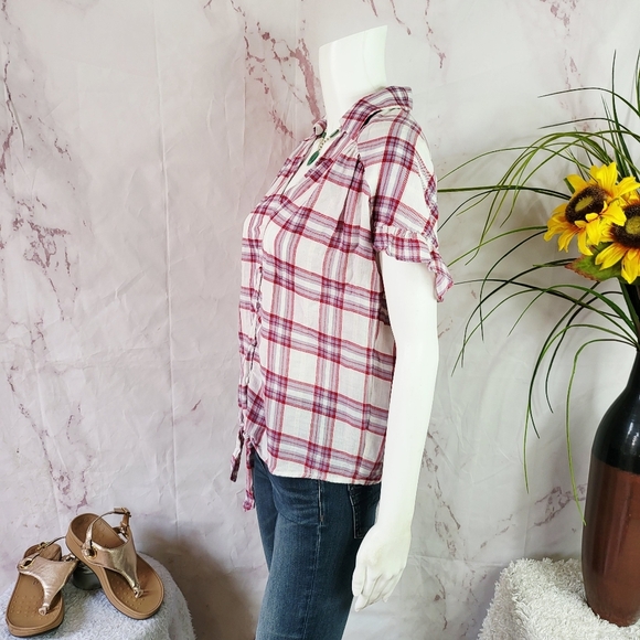 Paige Check Top - Picture 3 of 6